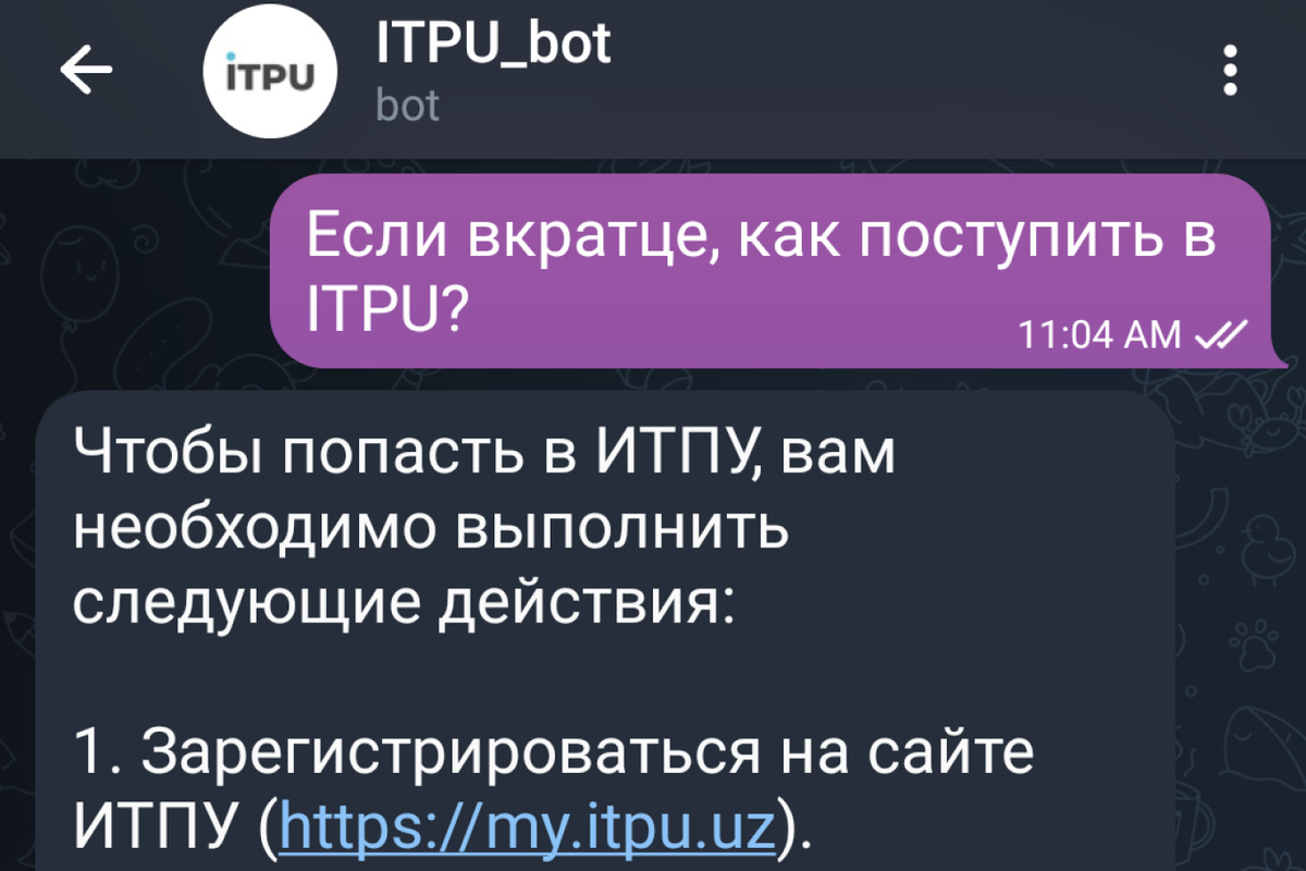 Кейс: как первокурсник IT Park University создал бот с внедренным ИИ для  быстрых ответов на вопросы абитуриентов – Spot